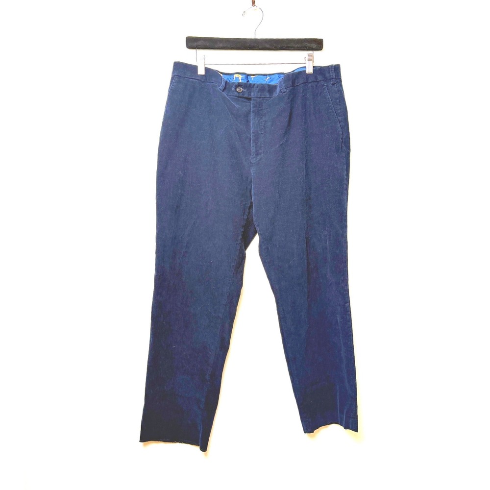 Lauren Ralph Lauren Mens 40x30 Navy Corduroy Pants Straight Leg Preppy Cords